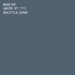 #52616F - Shuttle Gray Color Image